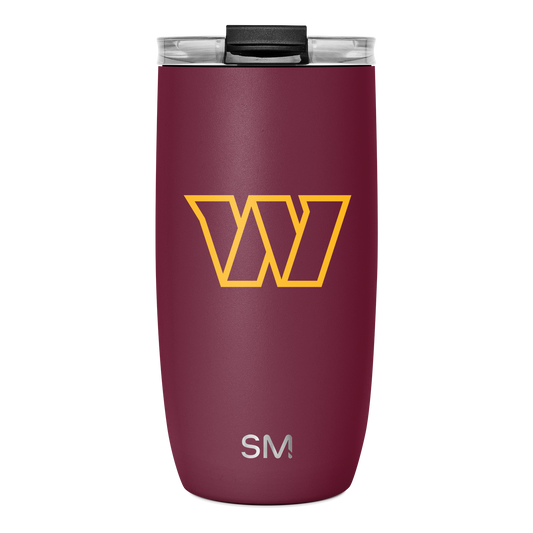NFL Voyager Tumbler with Clear Flip Lid & Straw